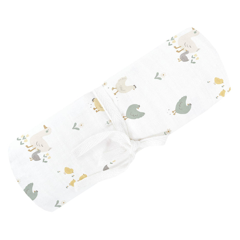 Cotton muslin swaddle - Hens
