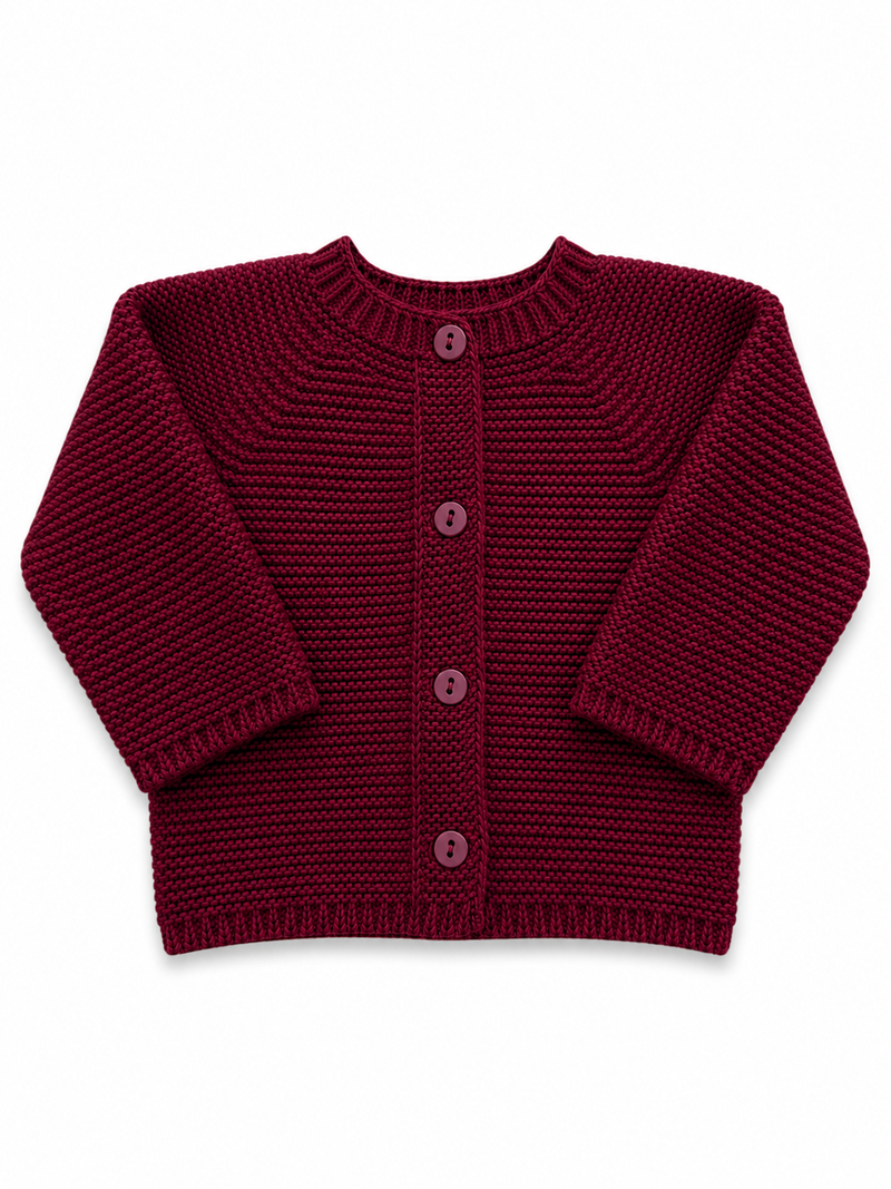 🔥 40% OFF REF:314 BABY JACKET 100% acrylic: Cherry / 18 MONTHS