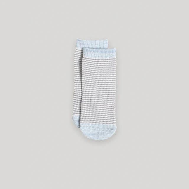 Snugabye Dream 3pk Infant Full Terry Front Pressed Sock Blue