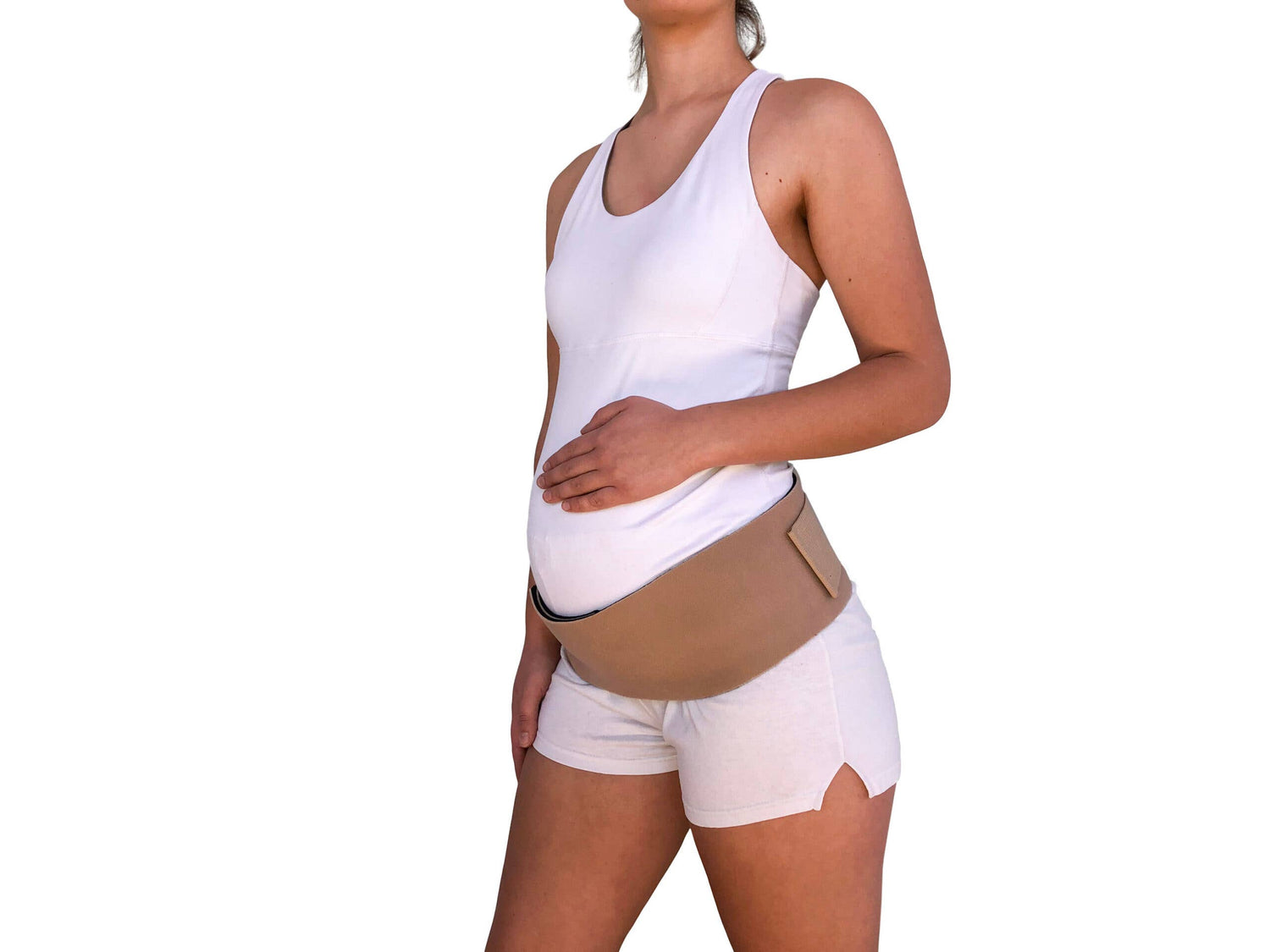 Flip-It Reversible Belly Band- Black and Beige