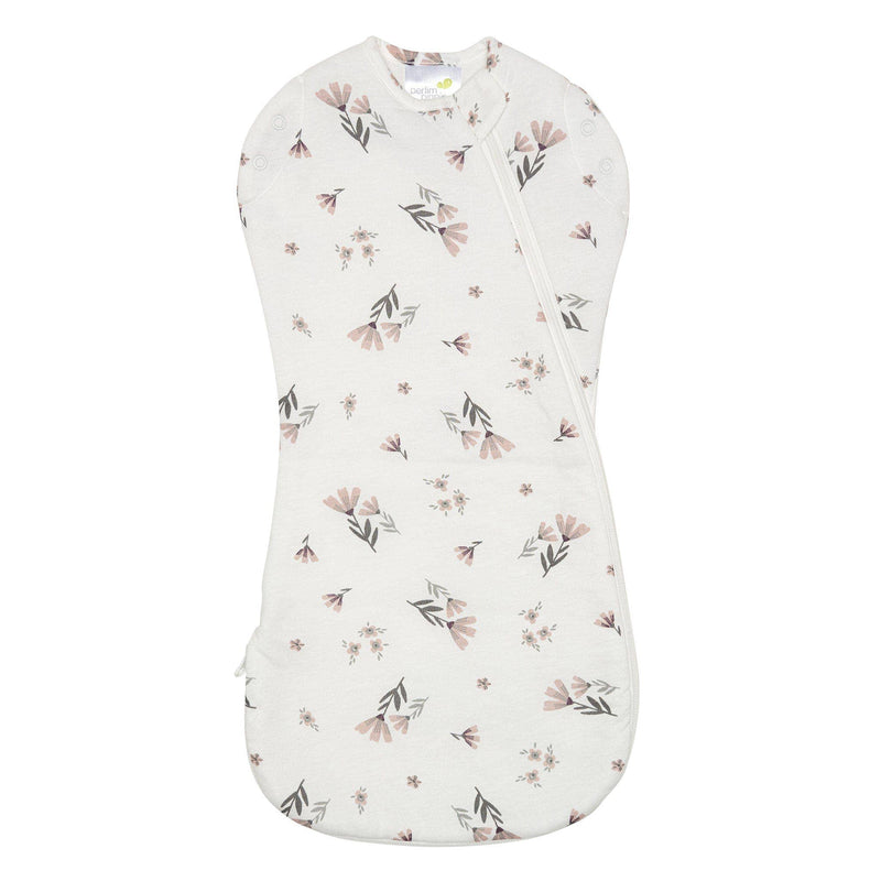 Bamboo newborn sleep sack - Watercolor Flowers (1.0 tog)