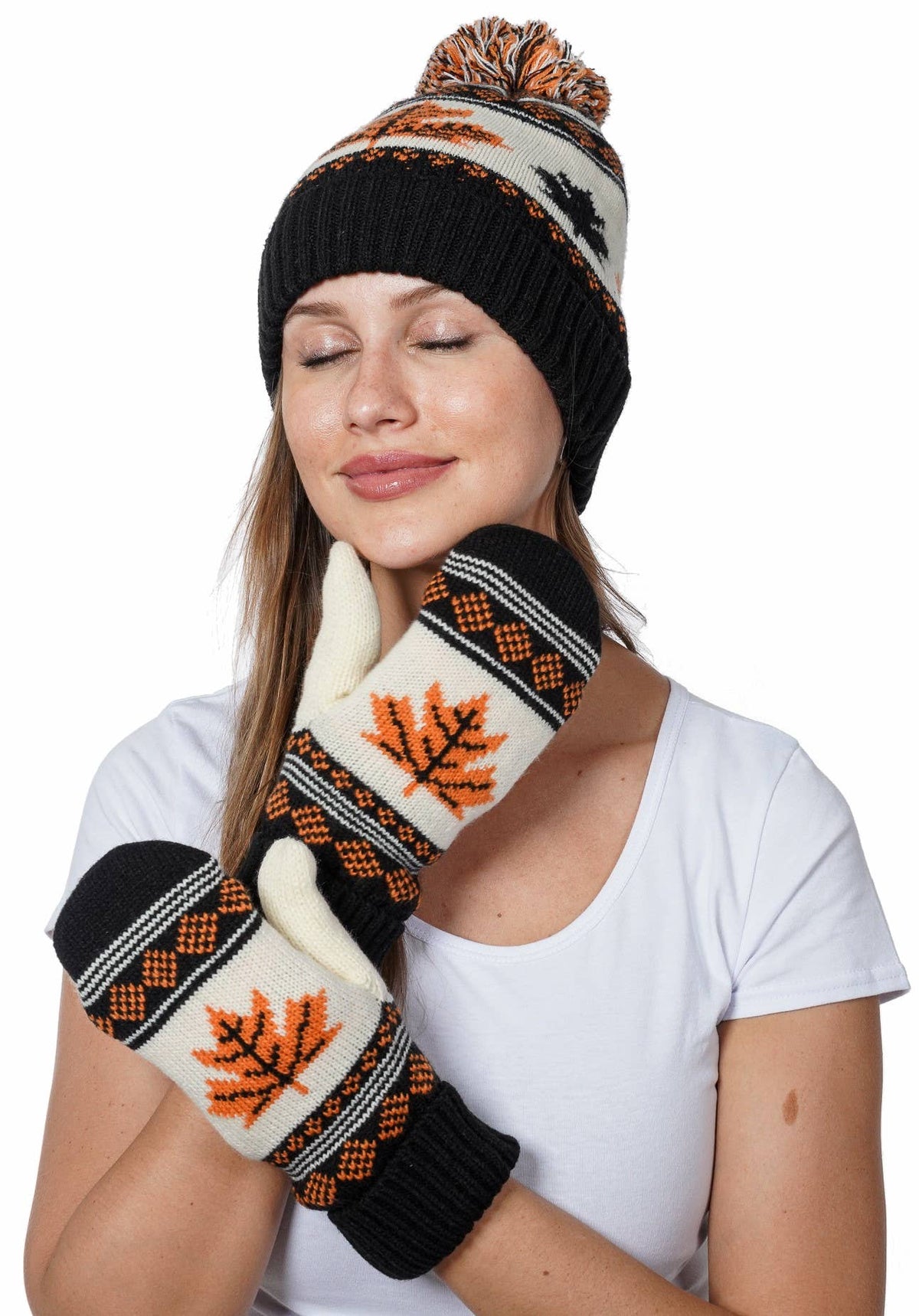 Aztek print winter beanie (WBN-42)