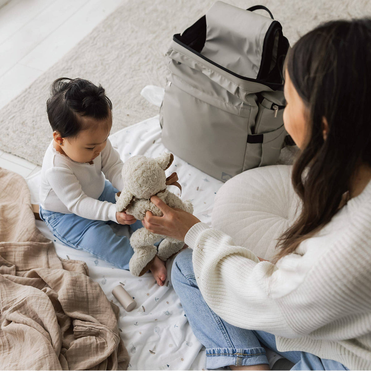 Waterproof diaper bag - Moss