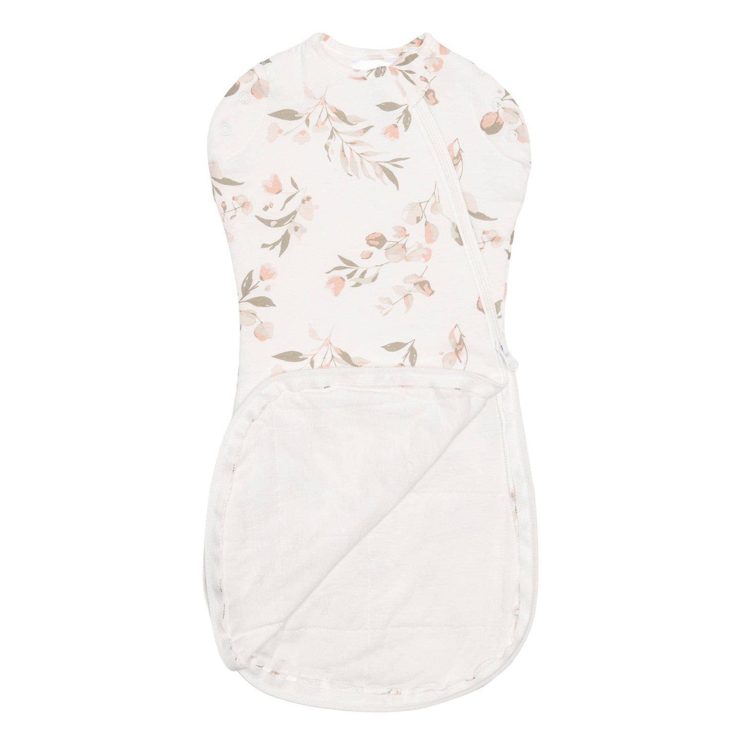 Bamboo newborn sleep sack - Leaves (1.0 tog)
