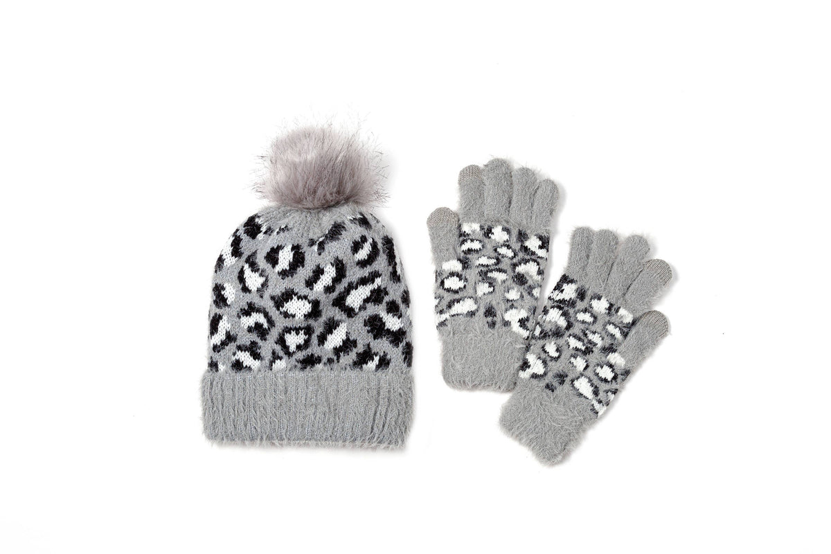 Leopard print winter beanie (WBN-31)