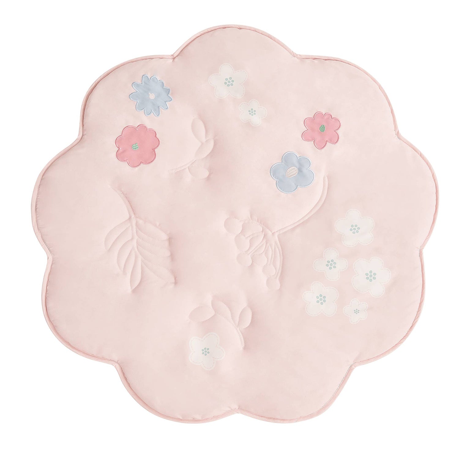Flower Shape Playmat,
With Wooden Hanger One Size 38" X 38"