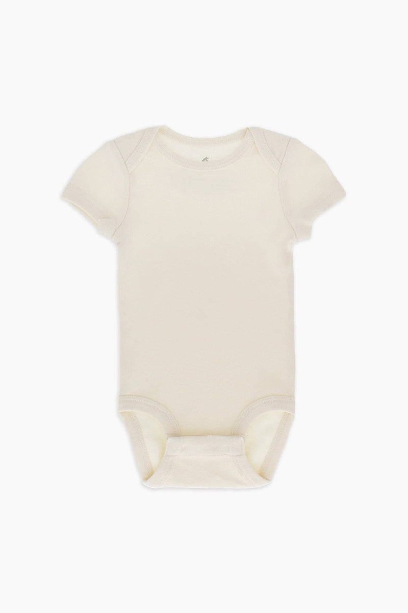 Organic Cotton Baby Bodysuit - Eggnog