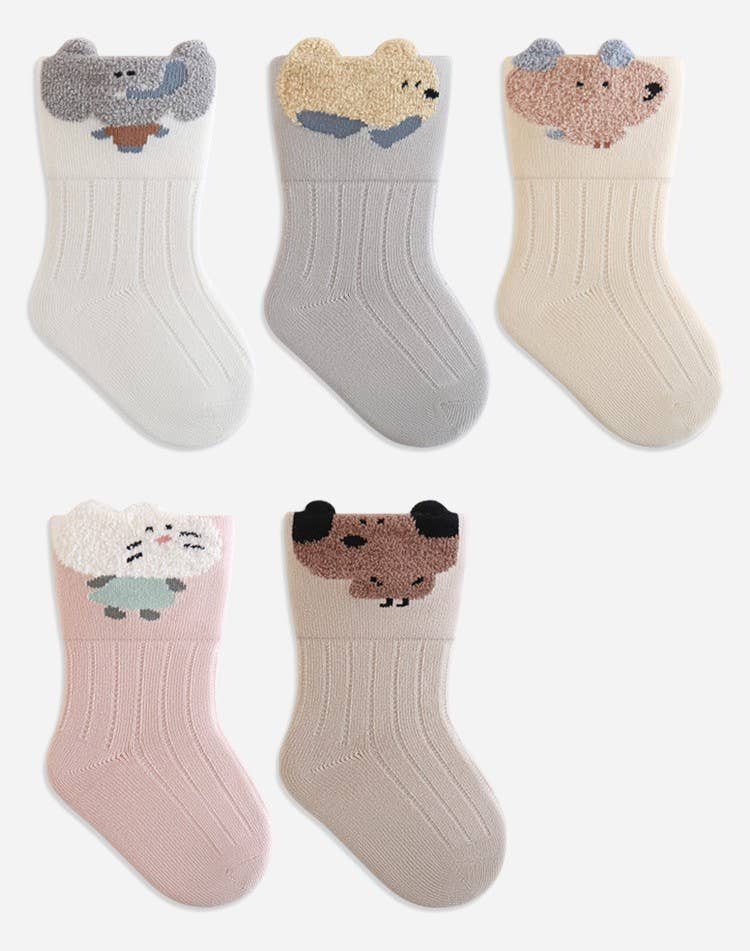 Baby & Toddler Cute Animal Socks Soft Assorted Colors